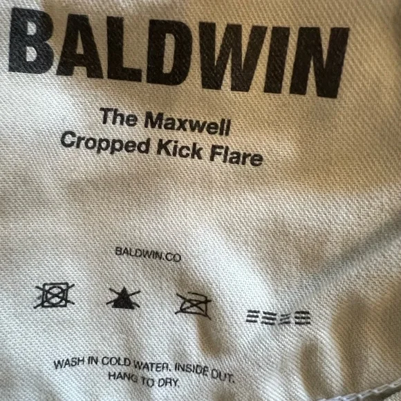 Baldwin Kansas City Cropped Kick Flare Size 24 - Picture 9 of 13